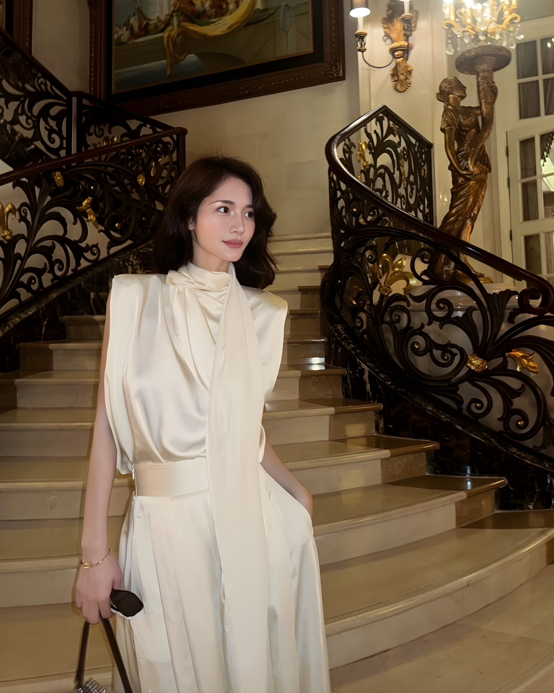 【即日発送】Matte satin flared pants