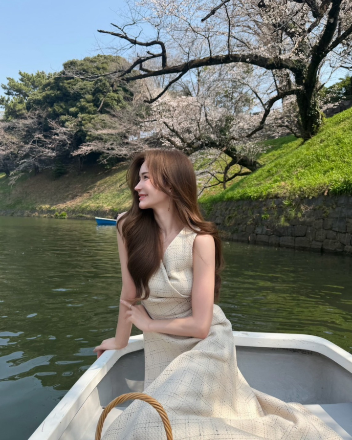 【5月中旬発送】Check Jacquard Flare One-piece