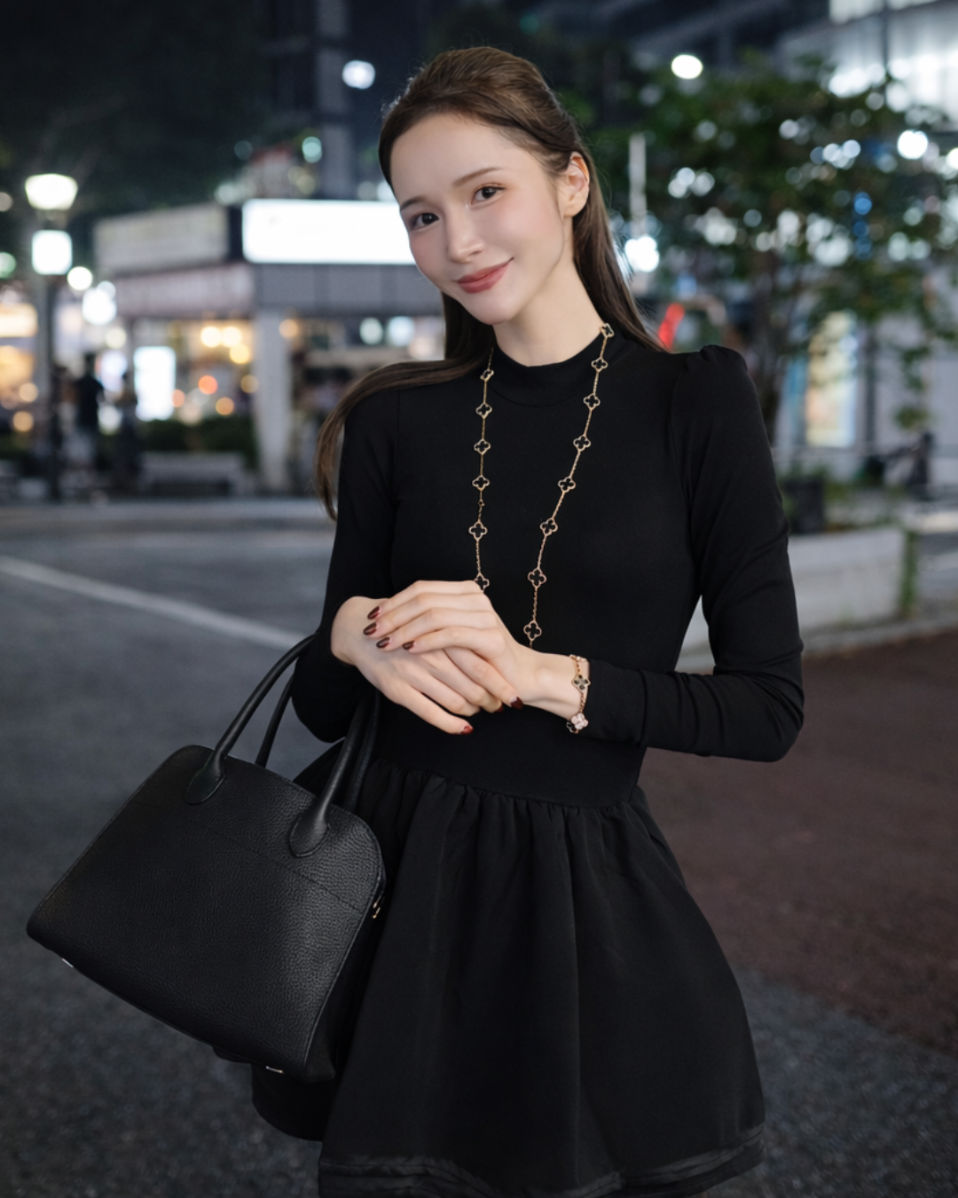 フィットペプラムワンピース