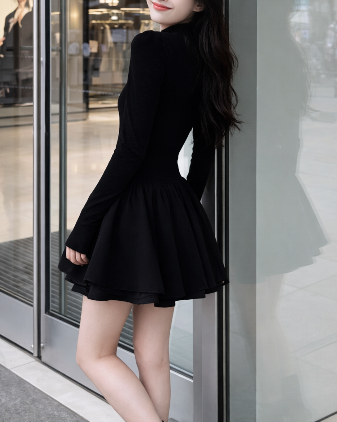 フィットペプラムワンピース