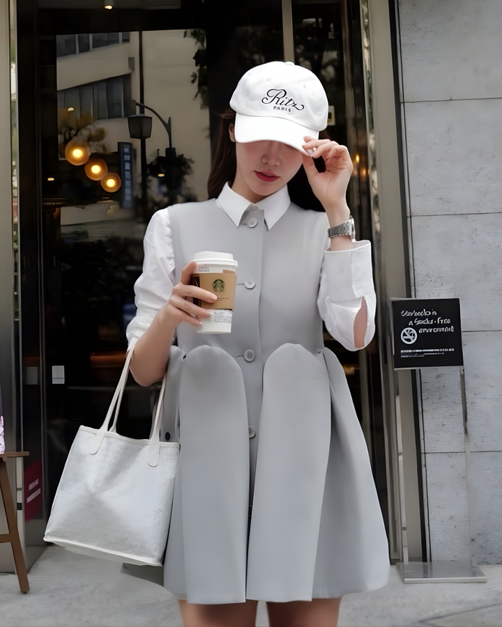 【５月中旬発送】Sleeveless Balloon Peplum Top