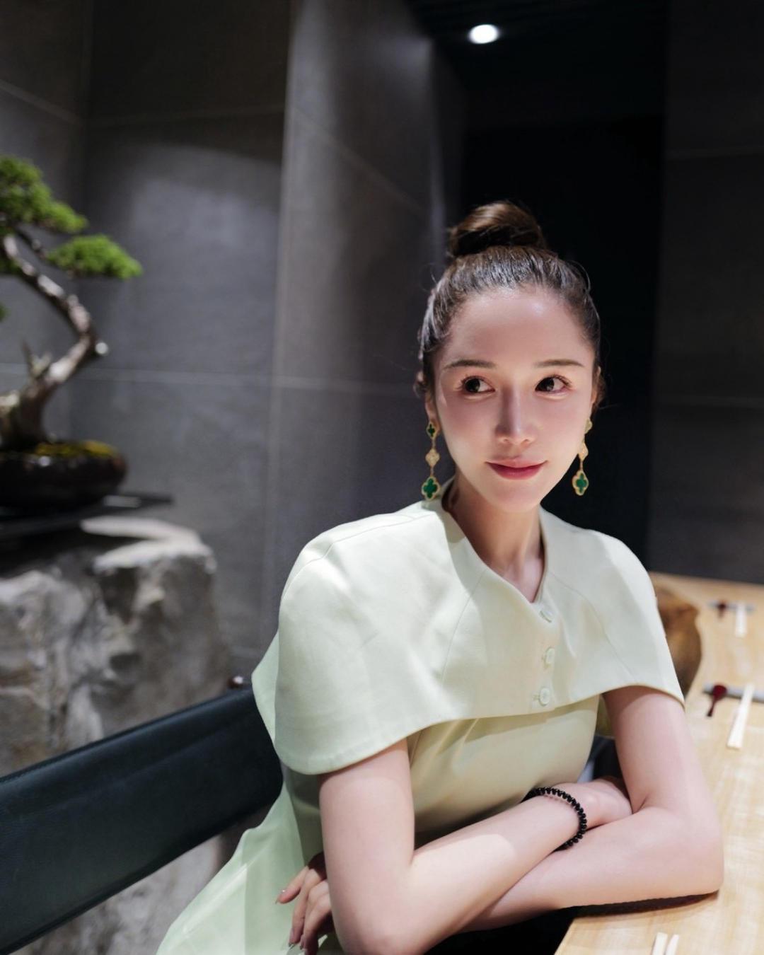 【即日発送】Noir Cape Line Blouse