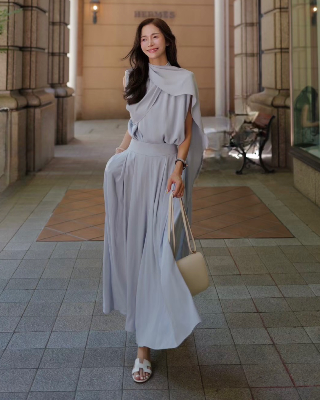 【即日発送】Matte satin flared pants