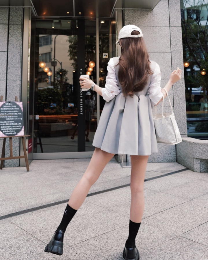 【５月中旬発送】Sleeveless Balloon Peplum Top