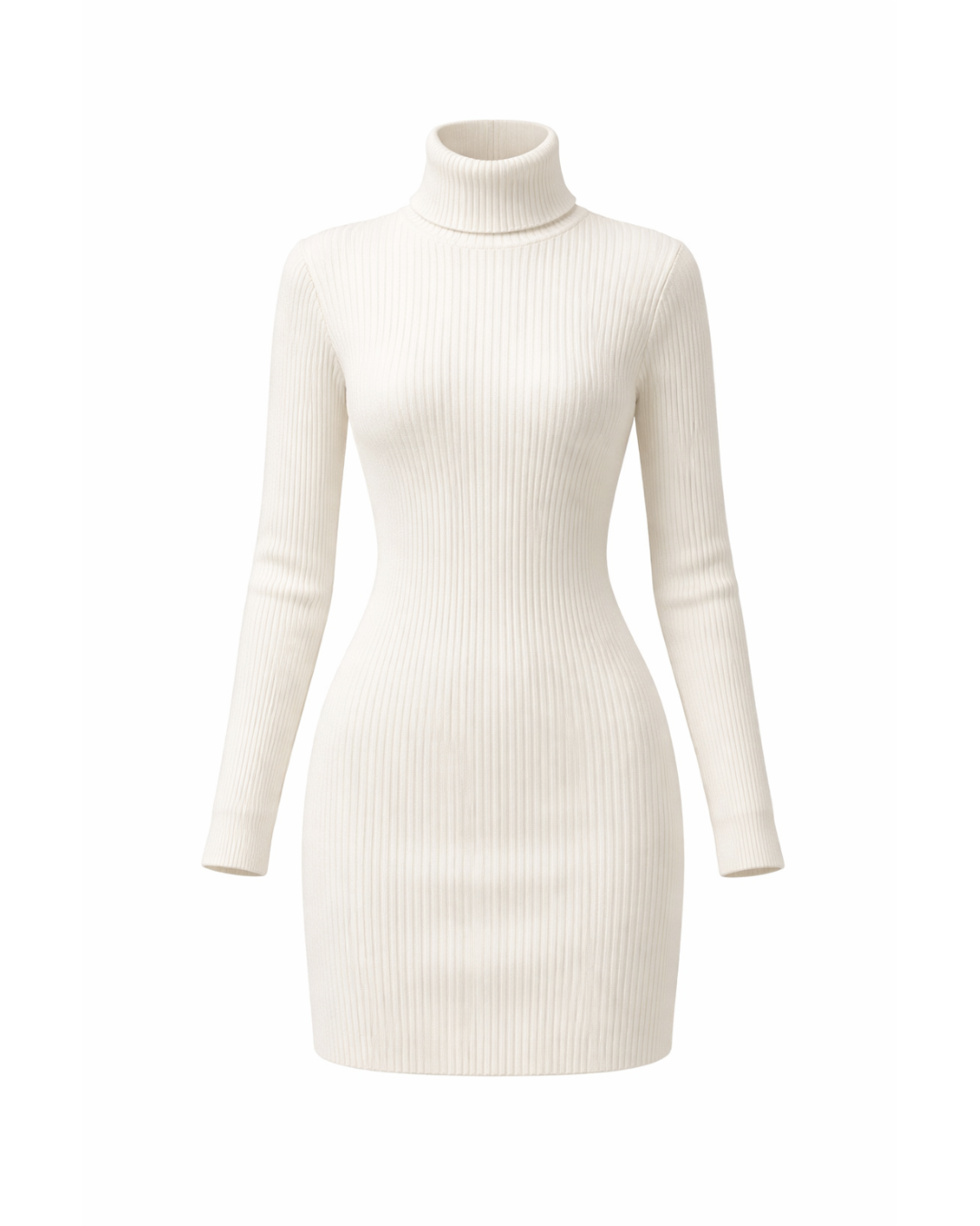 リブタートルフィットワンピース