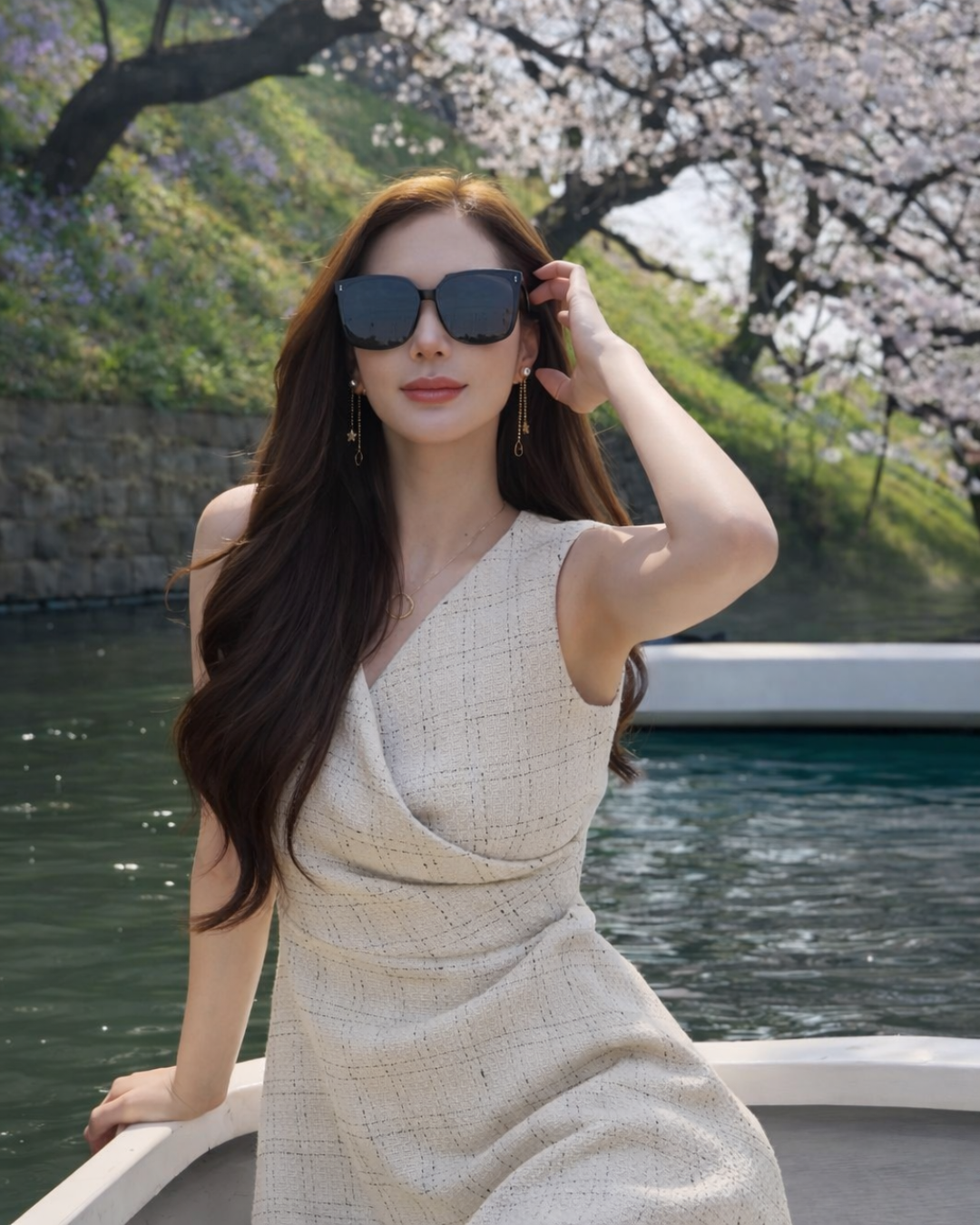 【5月中旬発送】Check Jacquard Flare One-piece