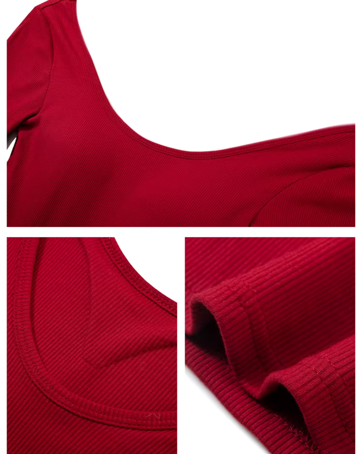 【即日発送】バックオープンブラ付きTシャツ