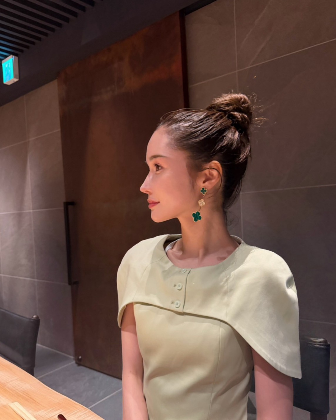 【即日発送】Noir Cape Line Blouse