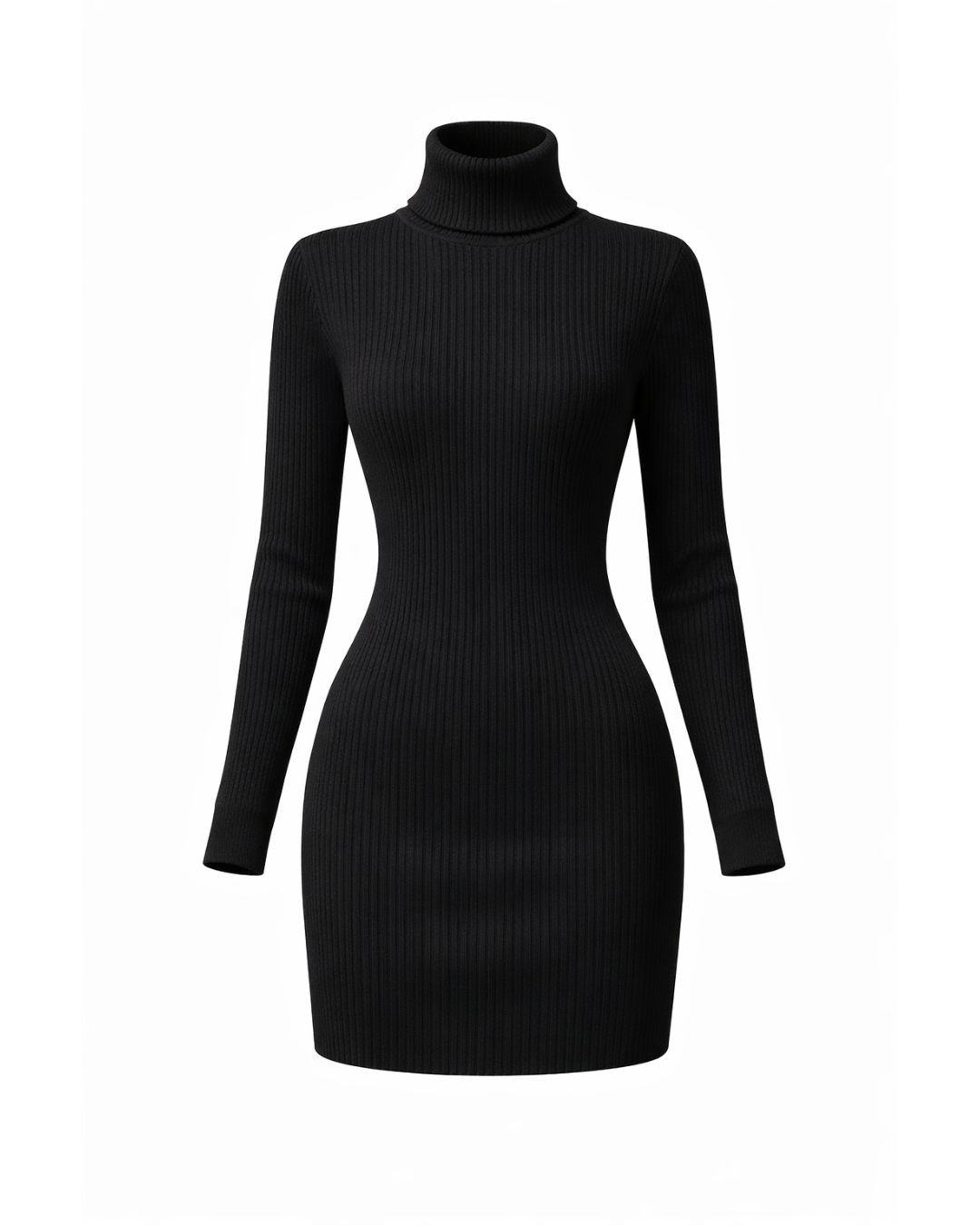 リブタートルフィットワンピース