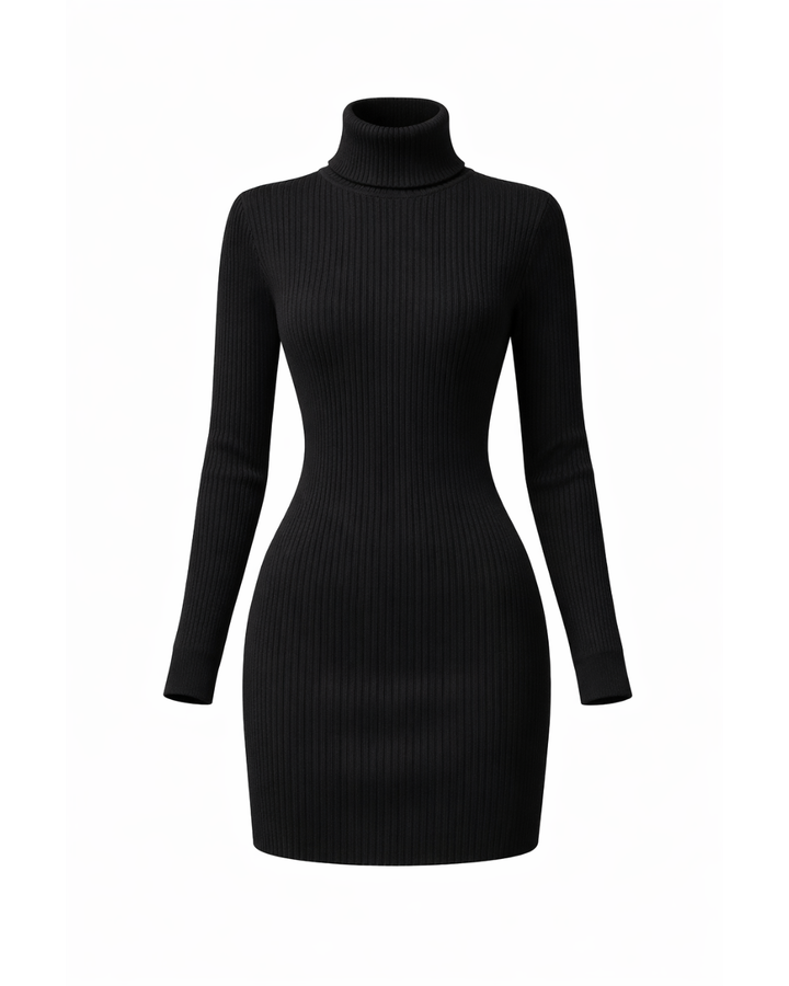 リブタートルフィットワンピース