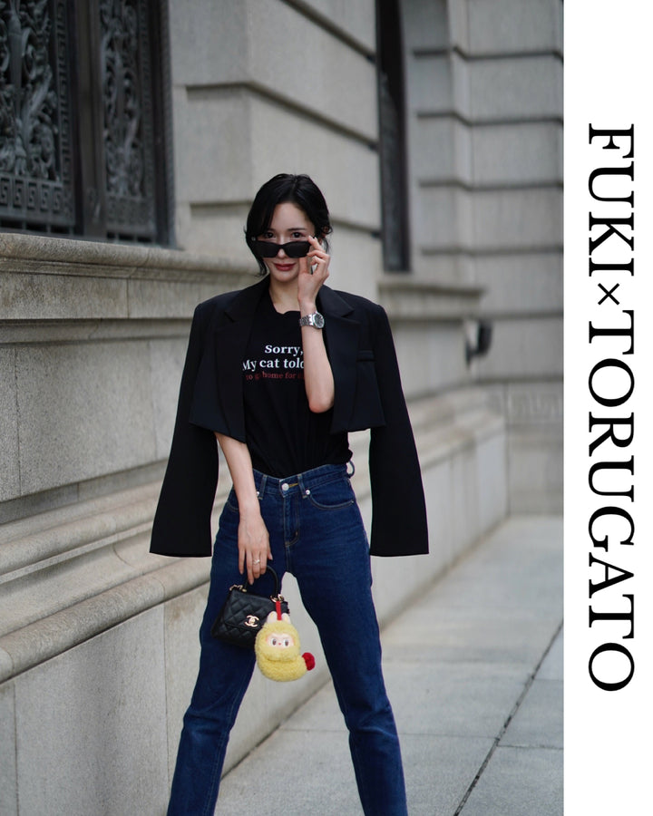 アニマルメッセージプリントTシャツ