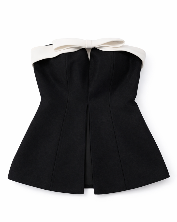 ボウタイカラービスチェトップス