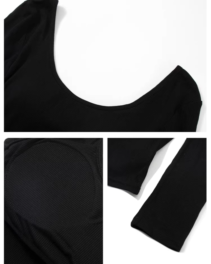 【即日発送】バックオープンブラ付きTシャツ