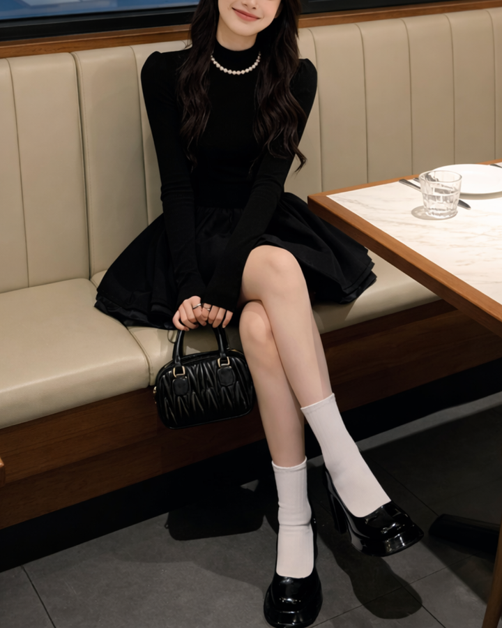 フィットペプラムワンピース