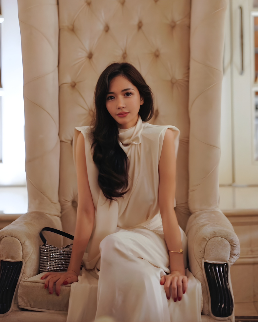 【即日発送】Matte satin flared pants