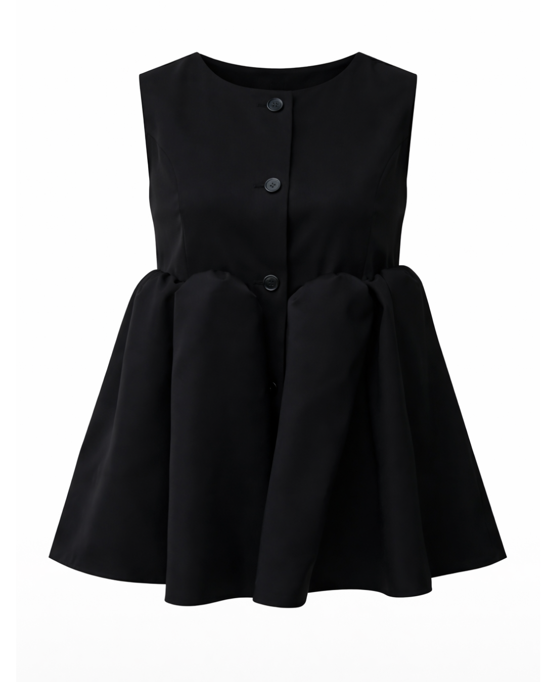 【５月中旬発送】Sleeveless Balloon Peplum Top