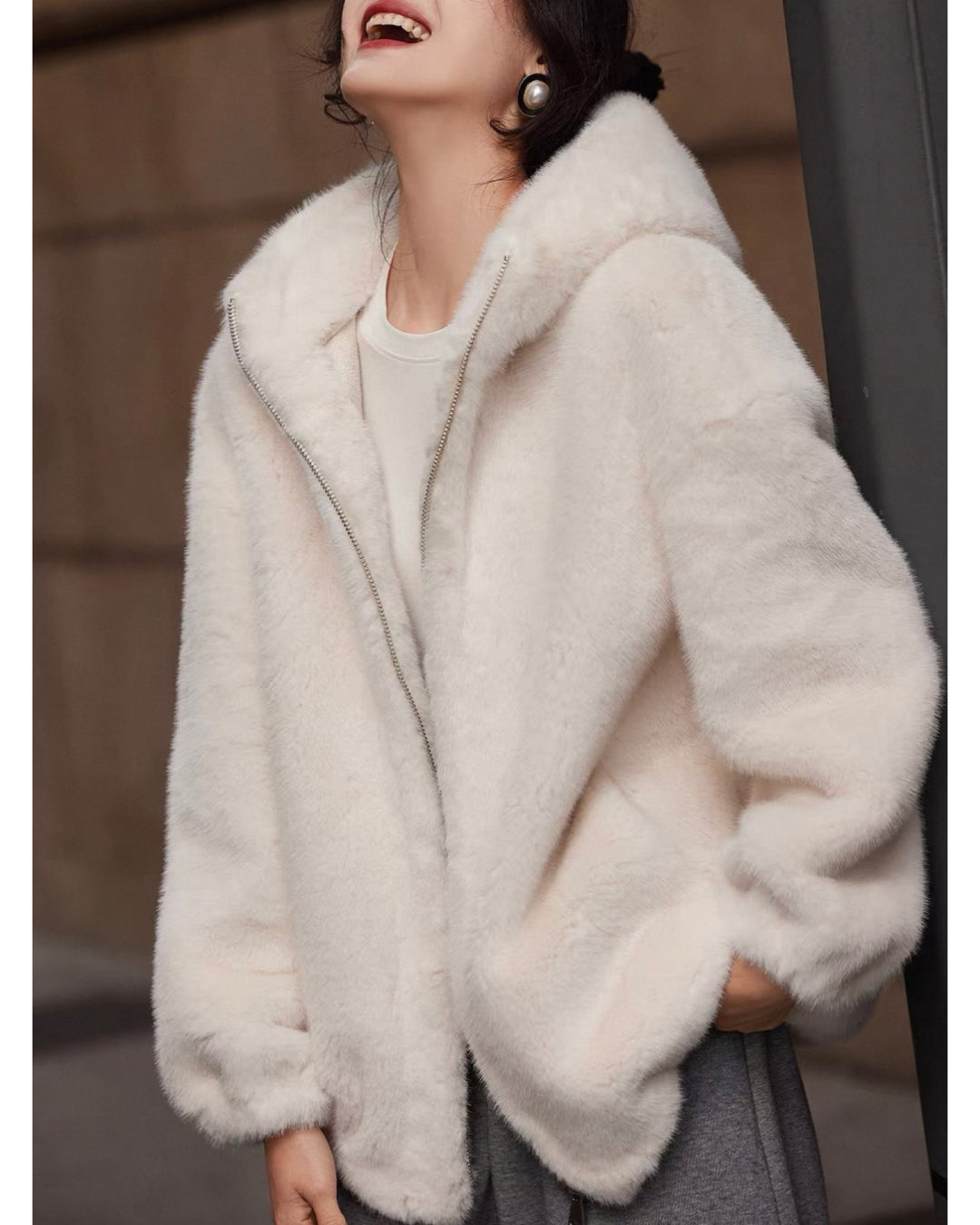 プリュムフーデッドコート