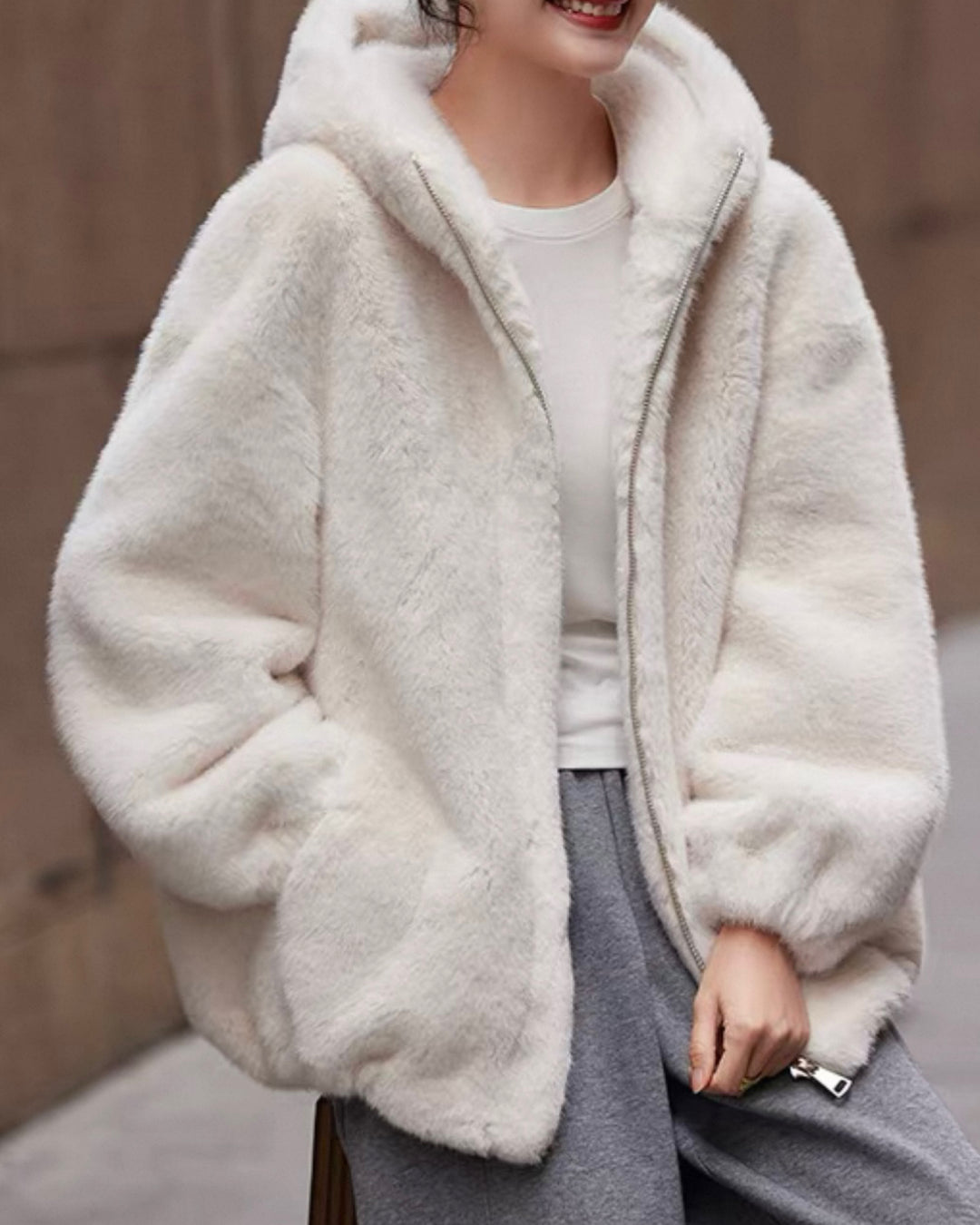 プリュムフーデッドコート