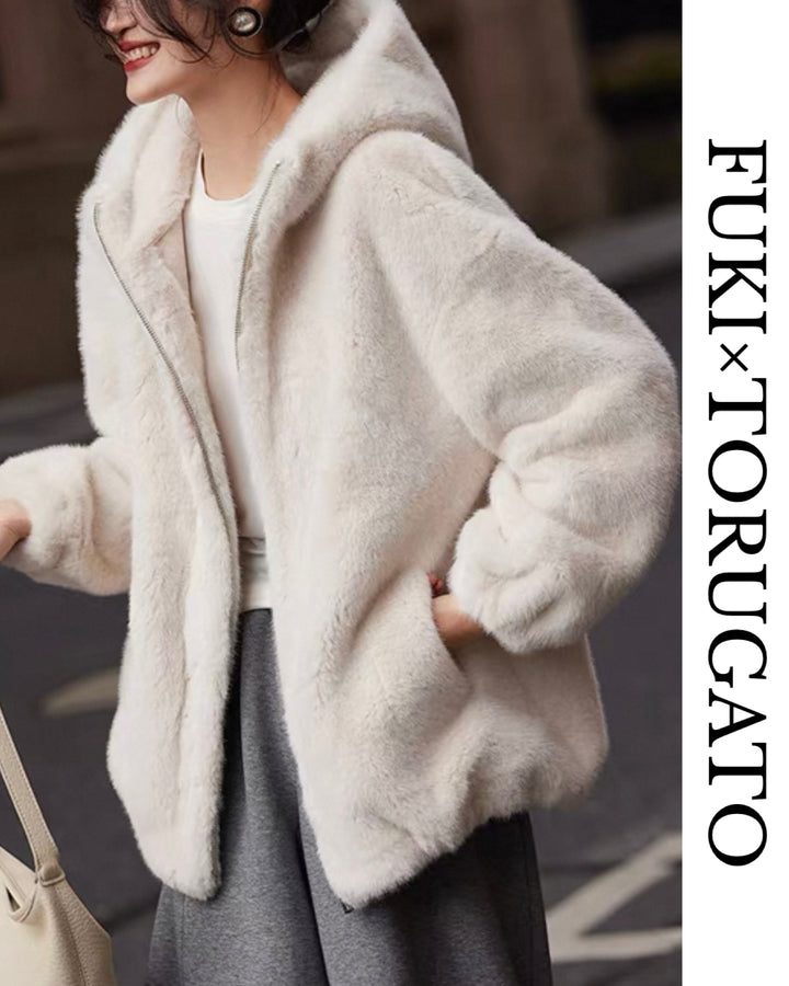 プリュムフーデッドコート