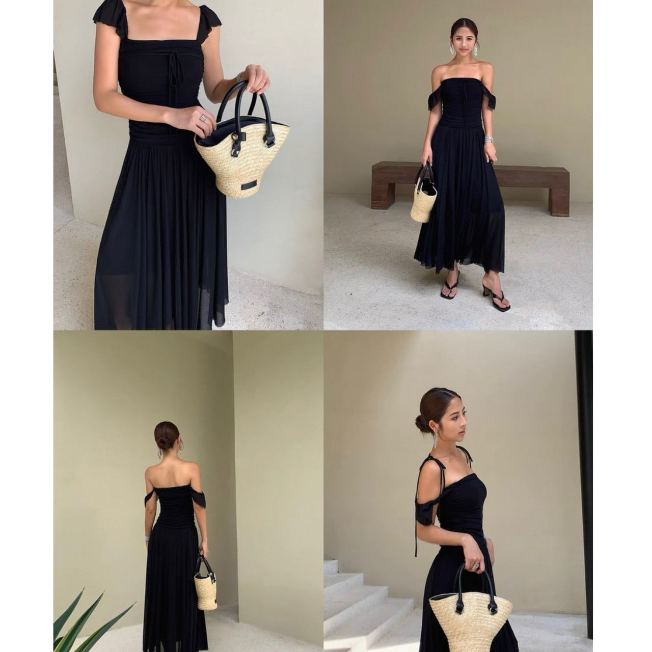 ショルダースルードレスワンピース – TORUGATO