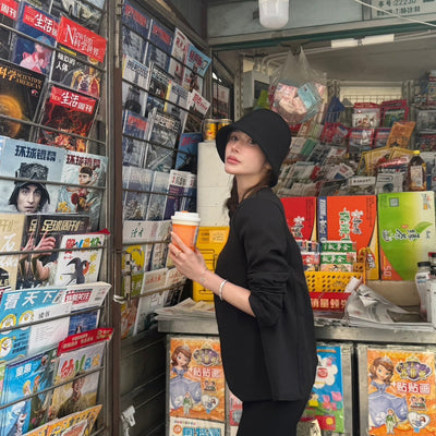 ノーカラープレーンジャケット