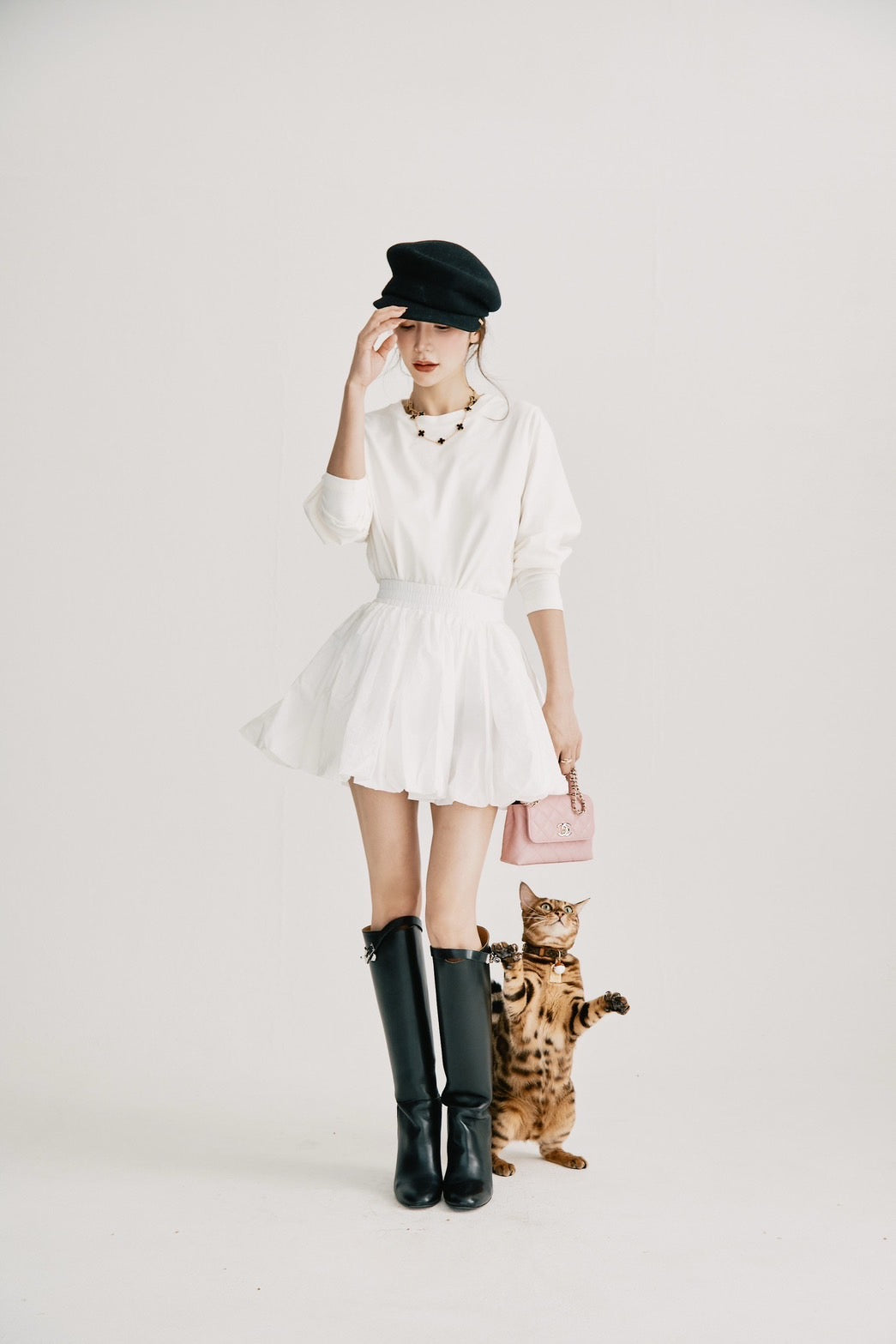 【即日発送】Balloon short skirt