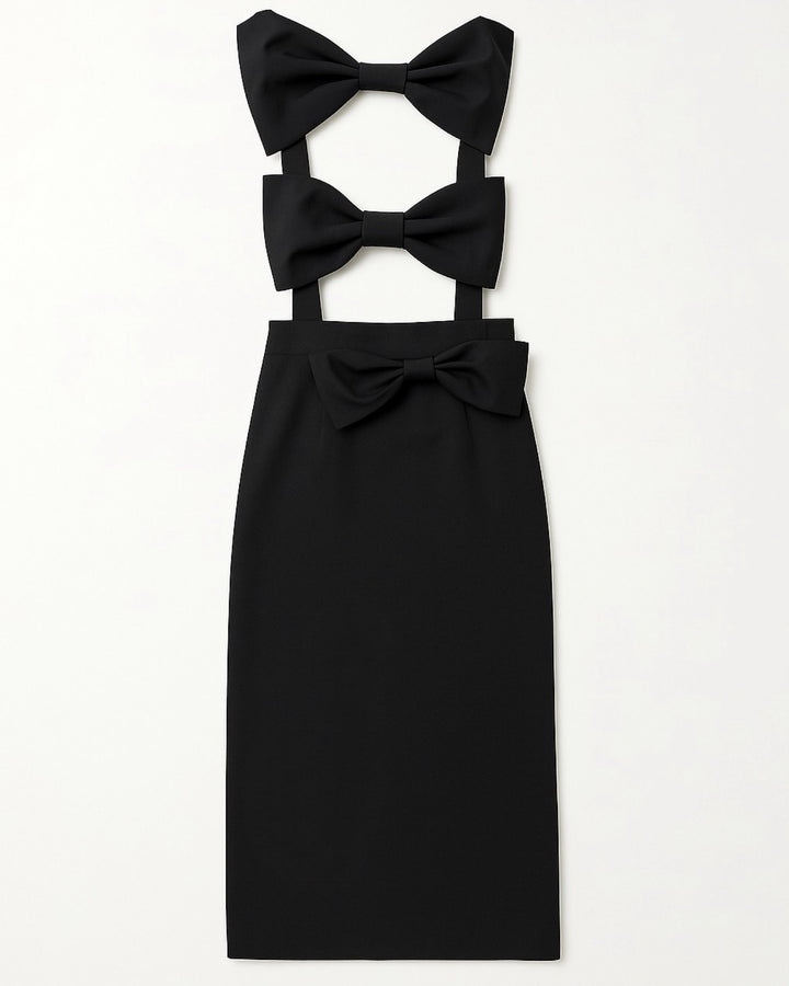 【即日発送】Multi-ribbonskirt