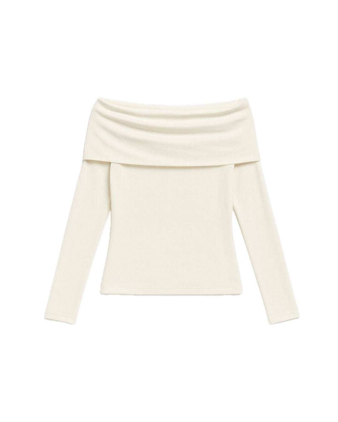 【即日発送】Silk blend off-shoulder knit