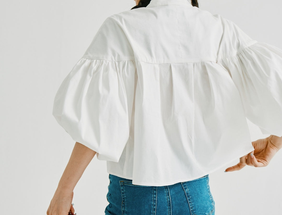 【即日発送】Volume sleeve shirt