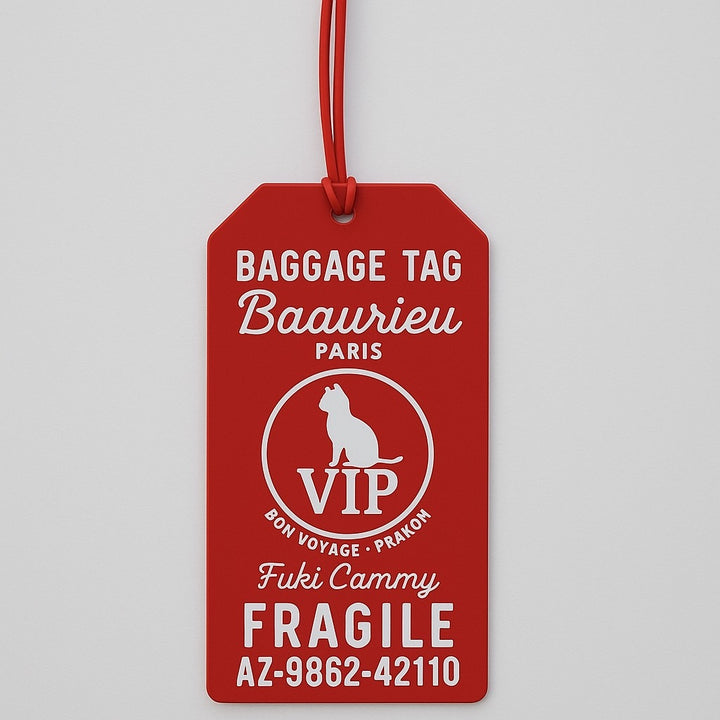 【即日発送】VIP cat bagage tag(Fuki Cammyモデル）
