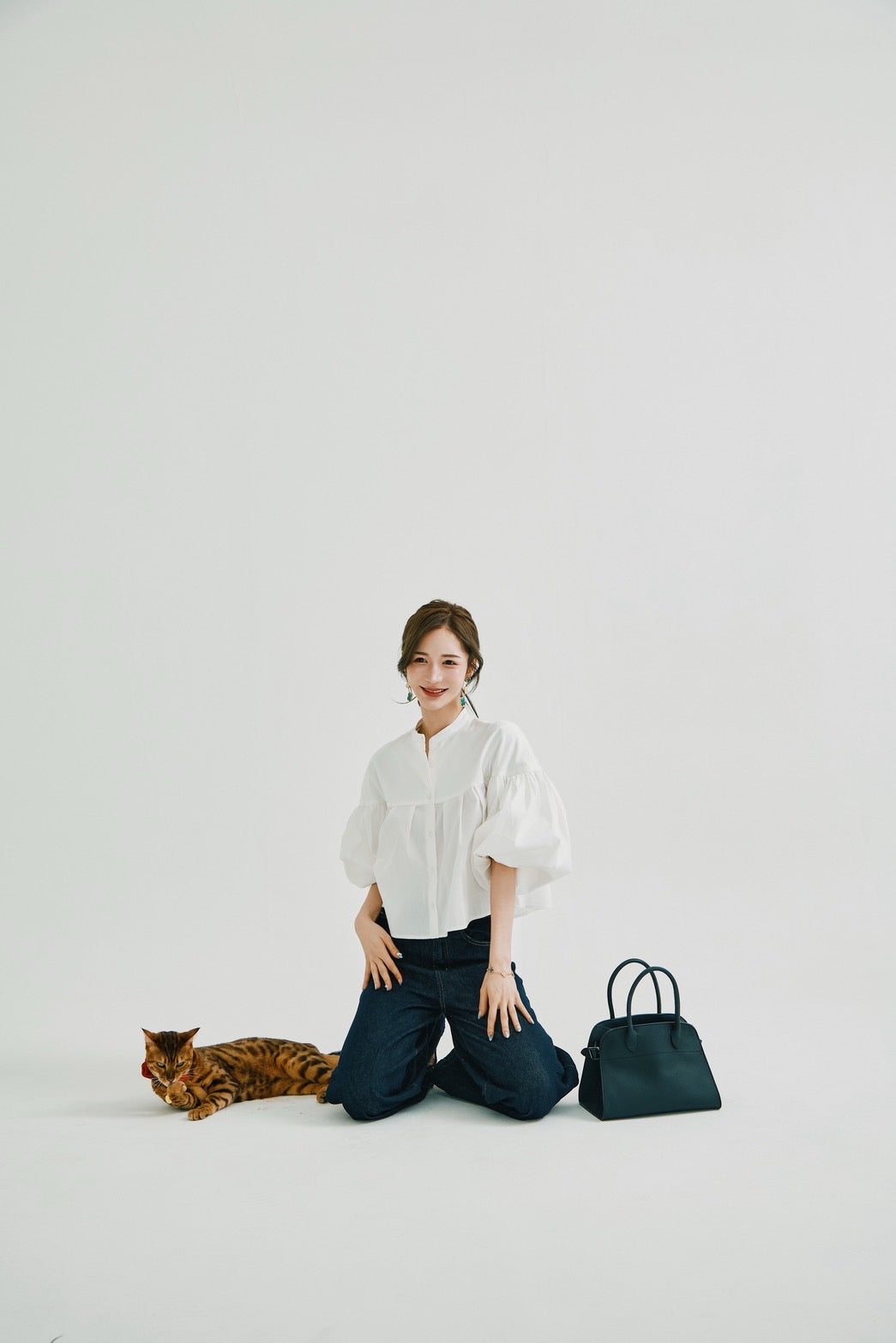 【即日発送】Volume sleeve shirt