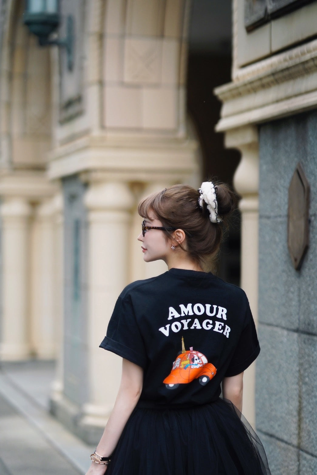 【即日発送】AMOUR VOYAGER print T-shirts