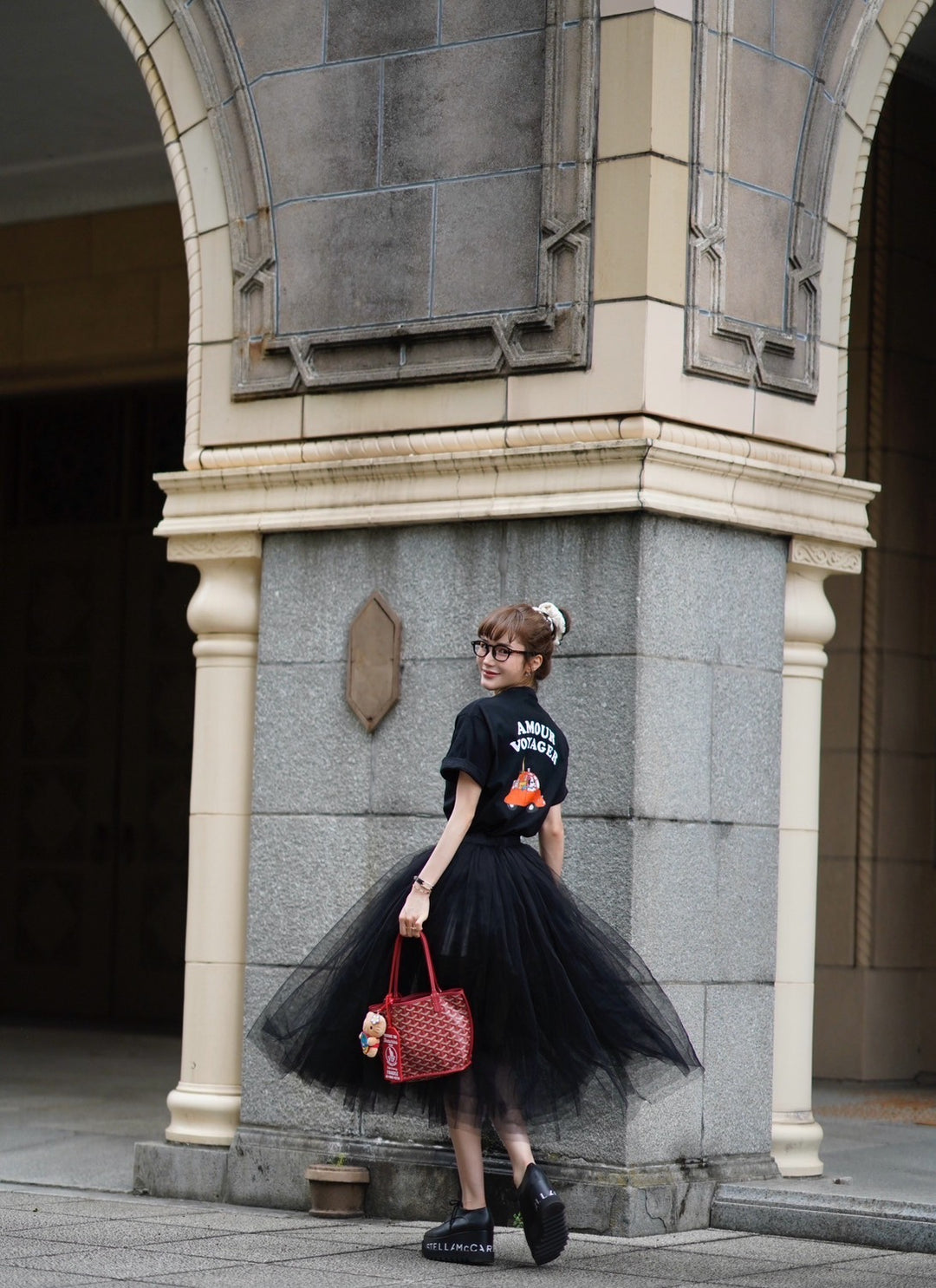 【即日発送】AMOUR VOYAGER print T-shirts