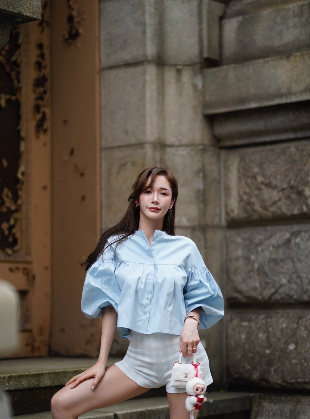 【即日発送】Volume sleeve shirt