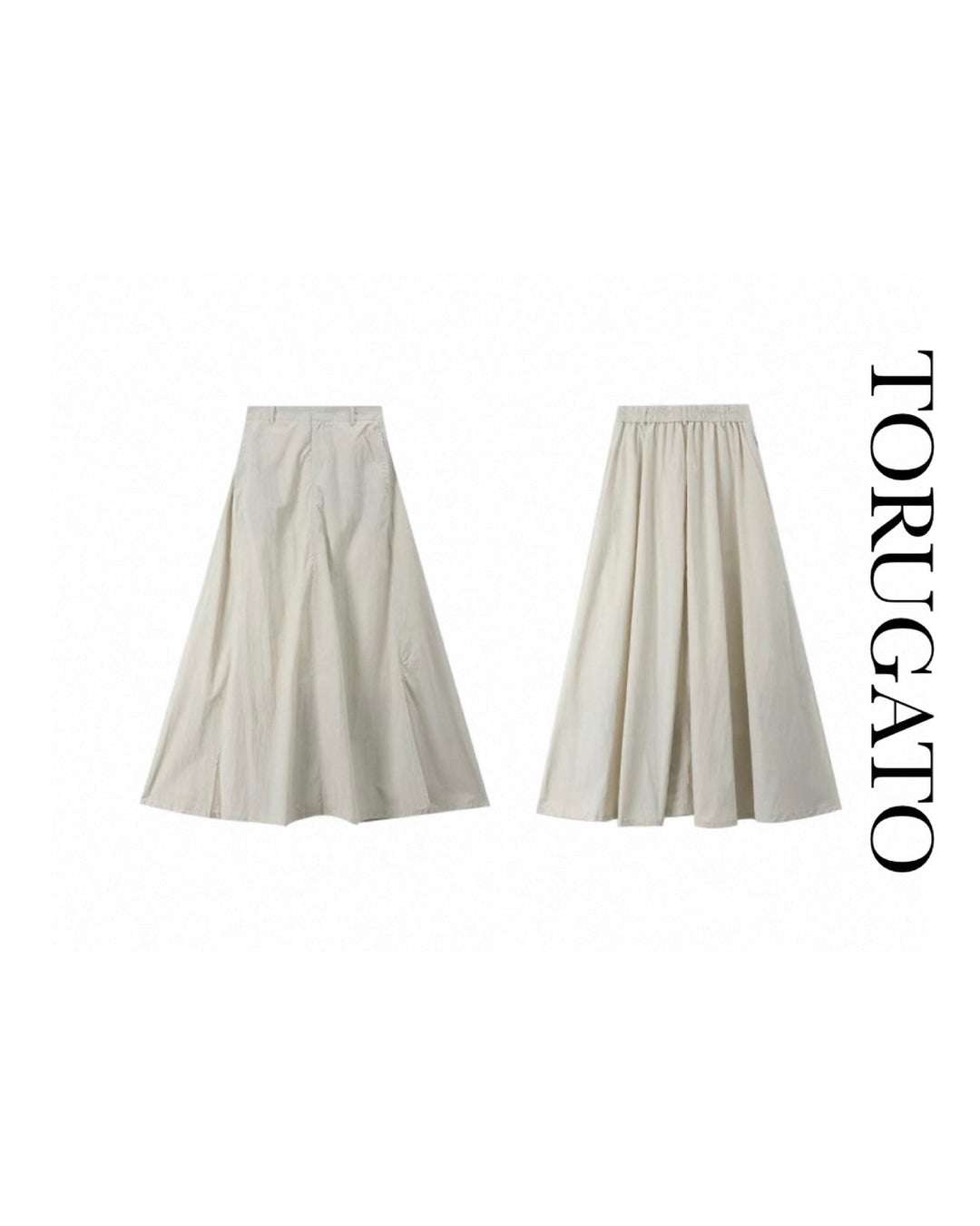 【Lグレー即日発送】ワイドフレアロングスカート