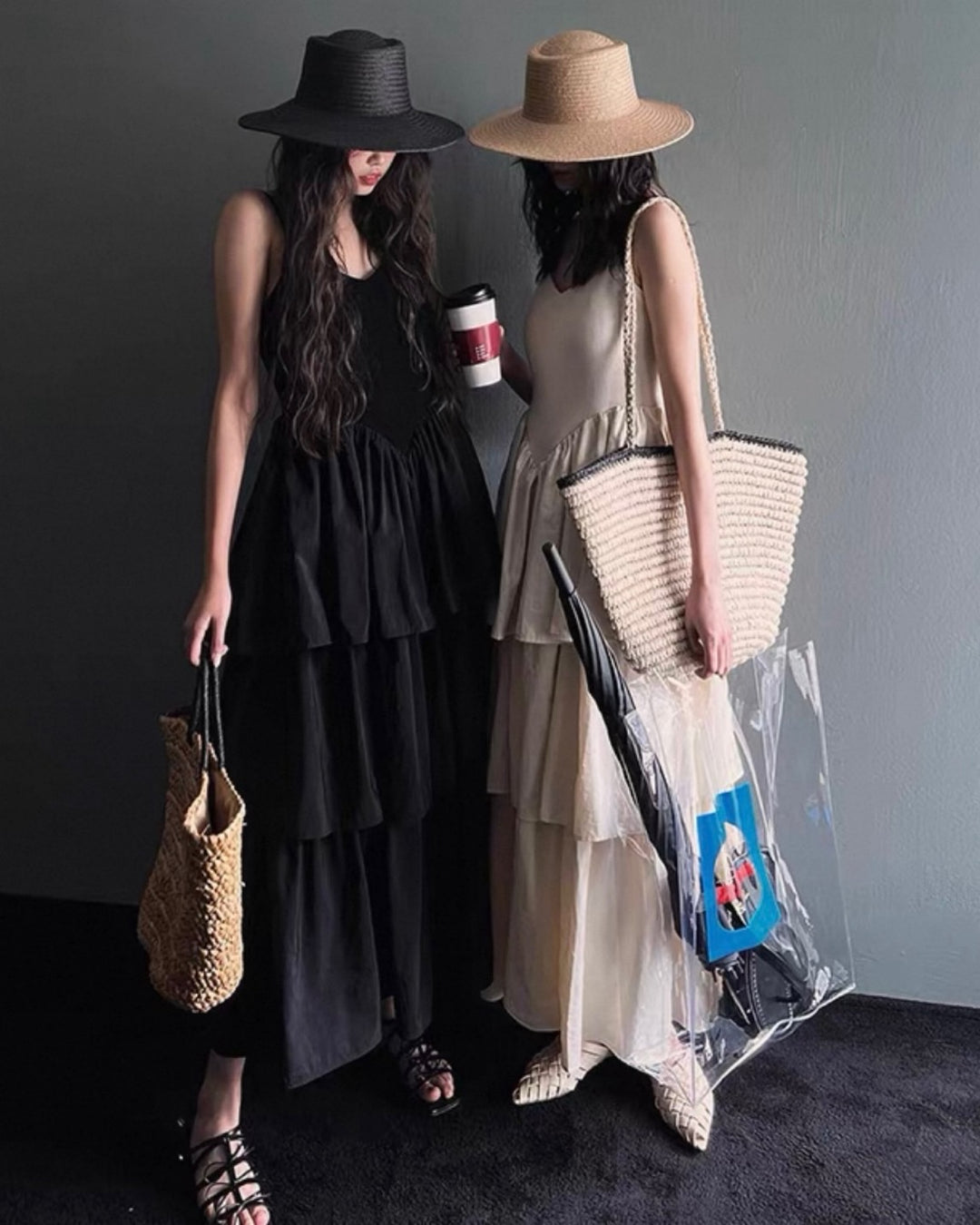 ティアードキャミソールワンピース