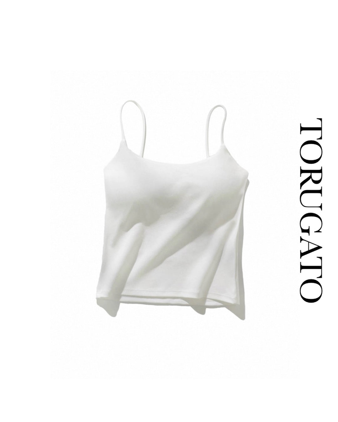 【Sグレー即日発送】バックオープンカップ付きキャミソール