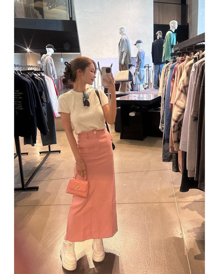 ラインマーメイドロングスカート