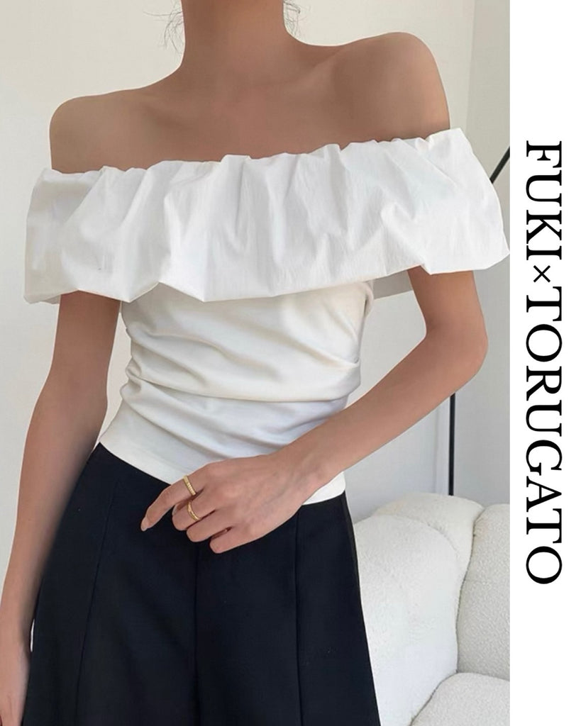 フリルオフショルダートップス – TORUGATO