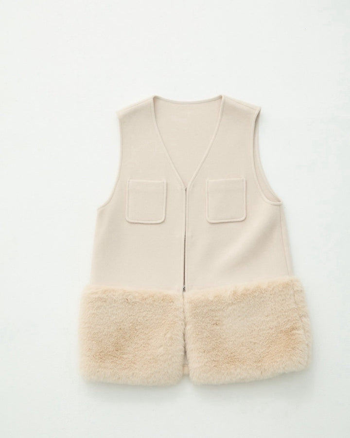 【即日発送】Eco fur vest