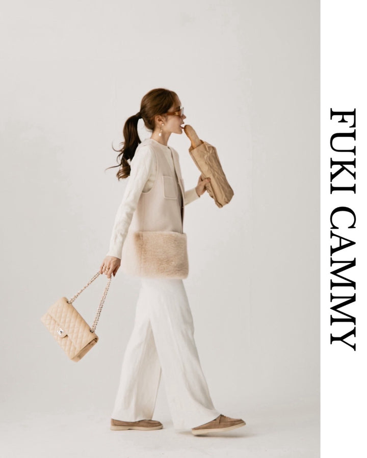 【即日発送】Eco fur vest