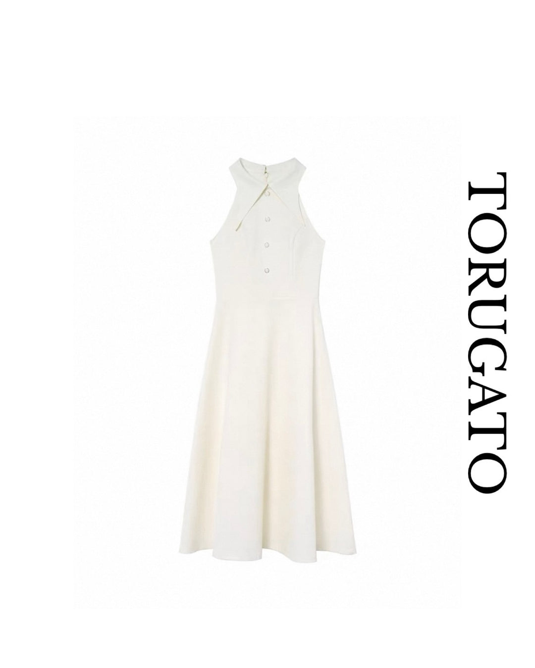 フレンチホルターネックワンピース