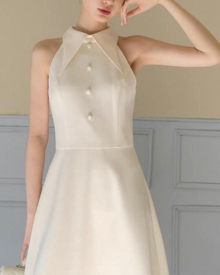 フレンチホルターネックワンピース