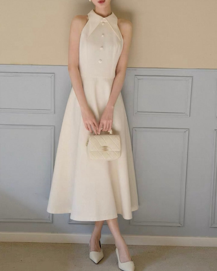 フレンチホルターネックワンピース