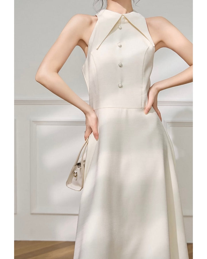 フレンチホルターネックワンピース