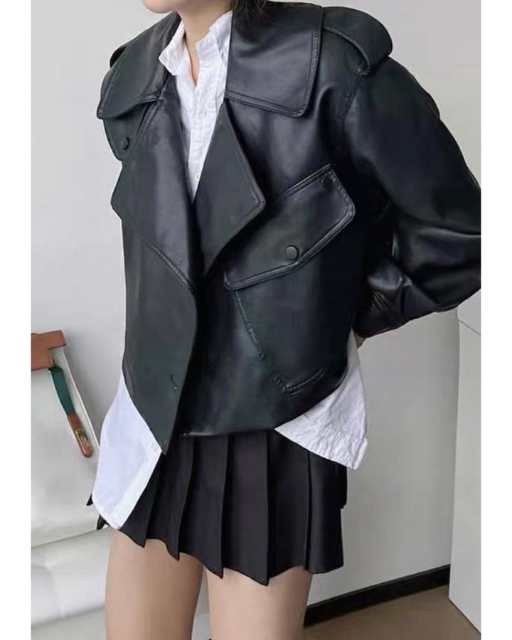ショートレザージャケット