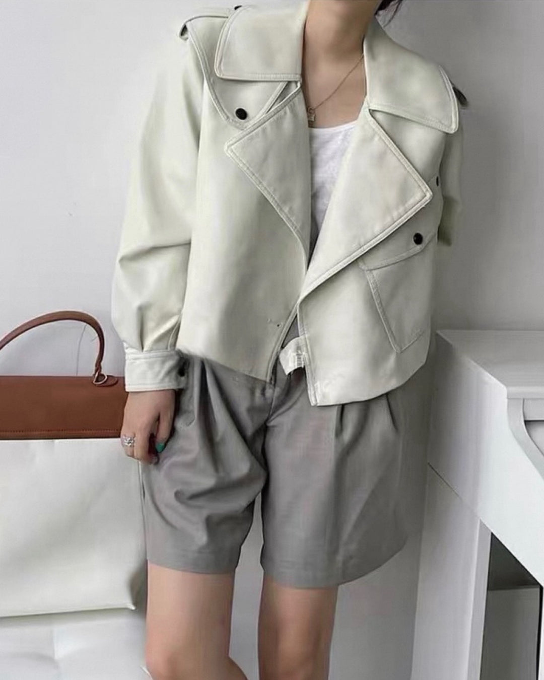 ショートレザージャケット