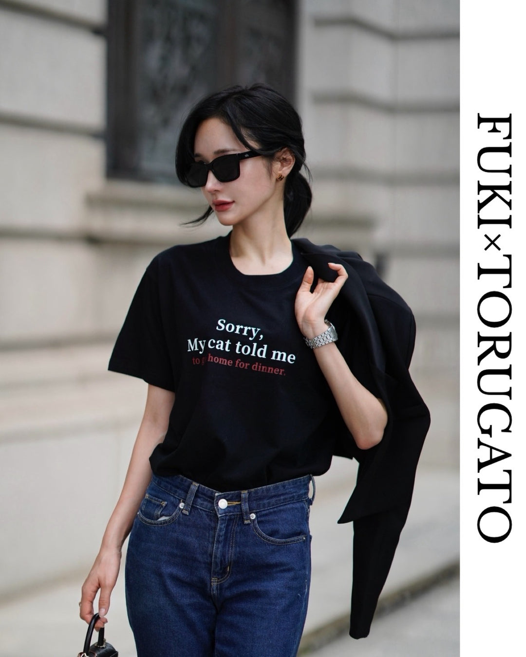 アニマルメッセージプリントTシャツ