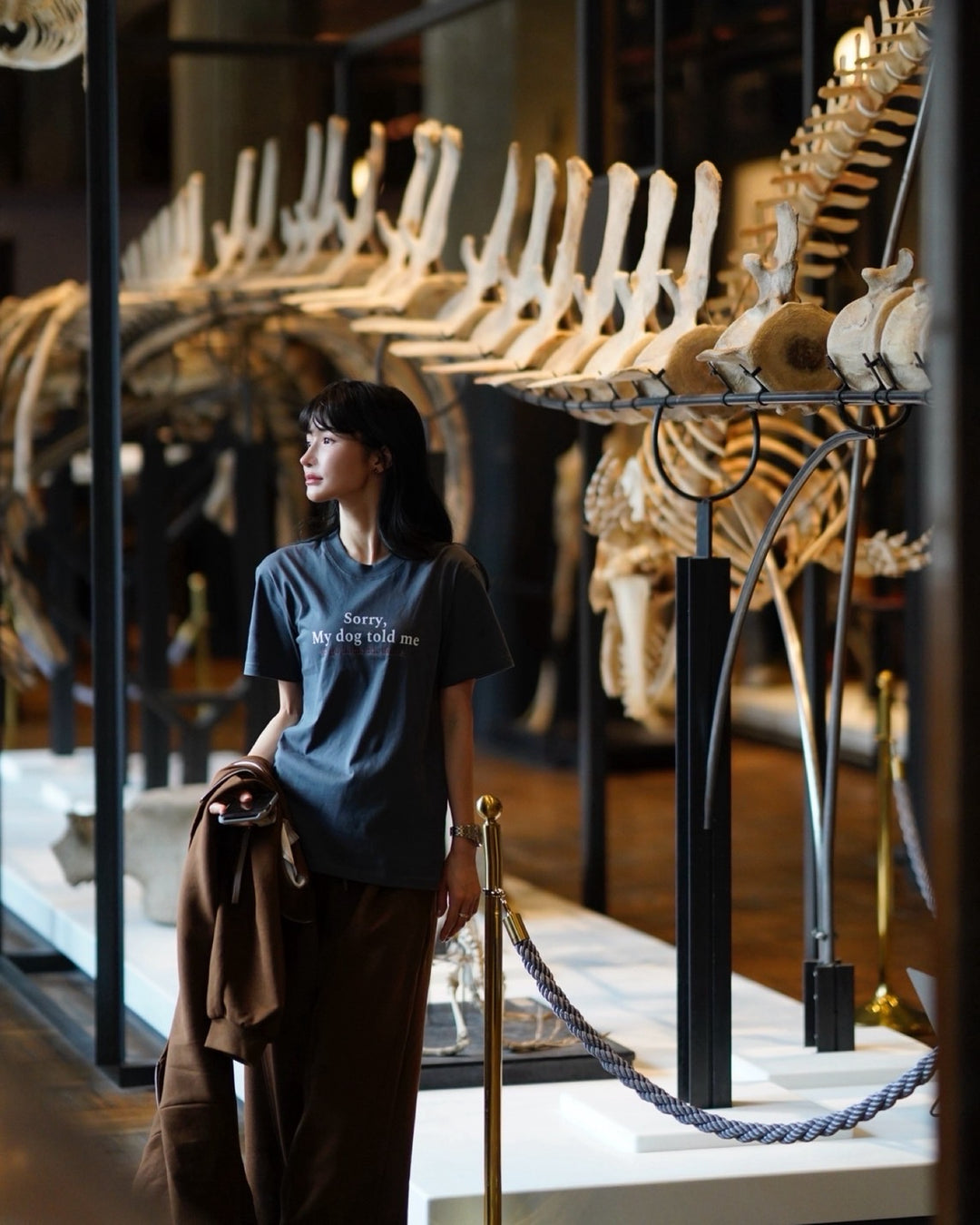 アニマルメッセージプリントTシャツ