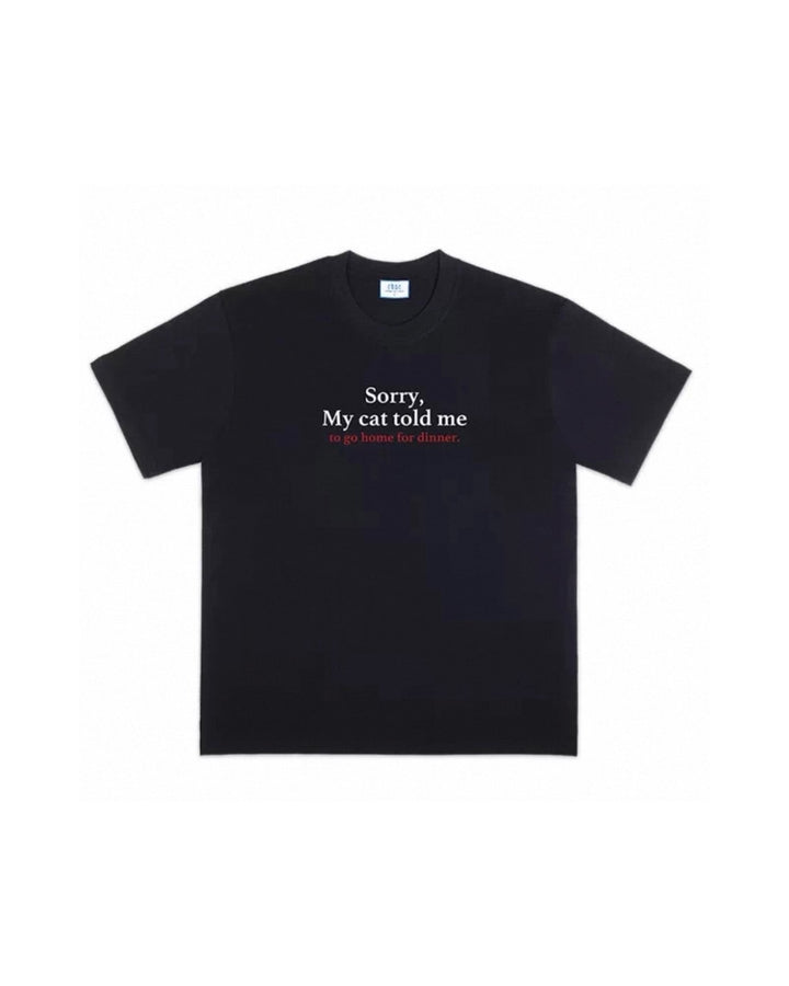 アニマルメッセージプリントTシャツ